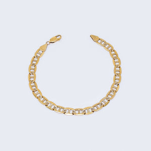 14K Solid Flat Mariner Gold Bracelet 7 3/4¨ 6.4 mm 14K Solid Flat Mariner Gold Bracelet 7 3/4¨ 6.4 mm