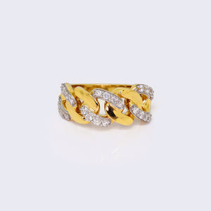 14K 0.88ct Diamond Miami Cuban Ring 14K 0.88ct Diamond Miami Cuban Ring