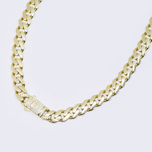 14K Miami Cuban Link with Cubic Zirconia 20" 14K Miami Cuban Link with Cubic Zirconia 20"