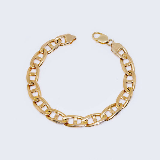 14K Solid Mariner Gold Bracelet 9 1/4¨ 10.2 mm