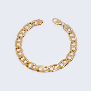 14K Solid Mariner Gold Bracelet 9 1/4¨ 10.2 mm 14K Solid Mariner Gold Bracelet 9 1/4¨ 10.2 mm