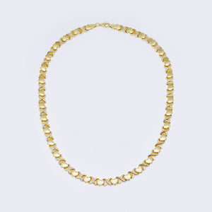 14K Heart & Kisses Stampato XO Necklace 14K Heart & Kisses Stampato XO Necklace