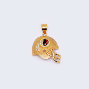 14K Gold Vintage Helmet Pendant Charm 14K Gold Vintage Helmet Pendant Charm