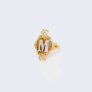 14K Vintage Style Initial "M" RIng 14K Vintage Style Initial "M" RIng