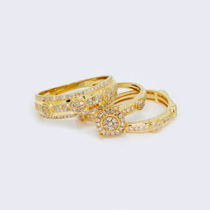 14K 1.01CT Diamond Inlaid Combination Engagement Rings 14K 1.01CT Diamond Inlaid Combination Engagement Rings