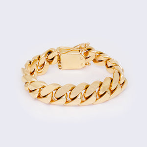 14K Gold VIP Cuban Link Bracelet 19mm 8 1/2" 14K Gold VIP Cuban Link Bracelet 19mm 8 1/2"
