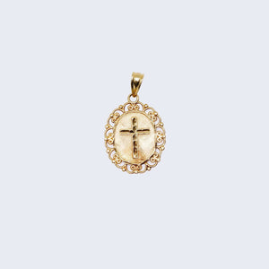 10K Gold Vintage design Cross Pendant Charm 10K Gold Vintage design Cross Pendant Charm