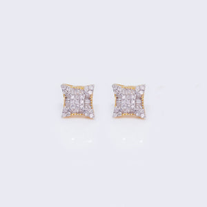 14K Diamond Square 0.25ct Stud Earrings 14K Diamond Square 0.25ct Stud Earrings