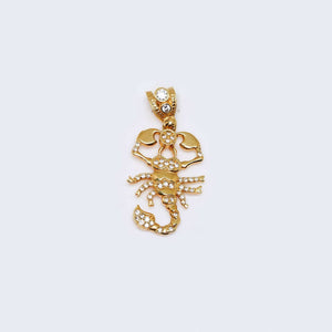 14K Gold Scorpion Cubic Zirconia Pendant Charm 14K Gold Scorpion Cubic Zirconia Pendant Charm