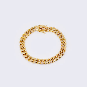 14K Gold 9mm Miami Cuban Link Bracelet 7 1/2" 14K Gold 9mm Miami Cuban Link Bracelet 7 1/2"
