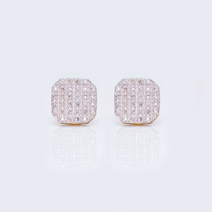 10K 0.17ct Diamond Moissanite Iced Out Earrings 10K 0.17ct Diamond Moissanite Iced Out Earrings