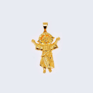 14K Yellow Gold Baby Jesus Charm Pendant 14K Yellow Gold Baby Jesus Charm Pendant