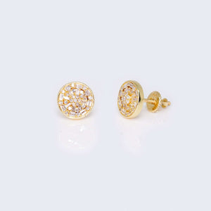 14K Gold Clover Design 0.50 CTW Diamond Earrings 14K Gold Clover Design 0.50 CTW Diamond Earrings