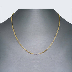 14K HOLLOW ROPE CHAIN 14K HOLLOW ROPE CHAIN