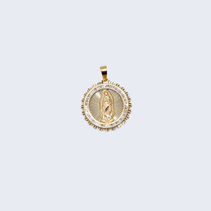 10K Gold Virgen de Guadalupe Pendant Charm 10K Gold Virgen de Guadalupe Pendant Charm