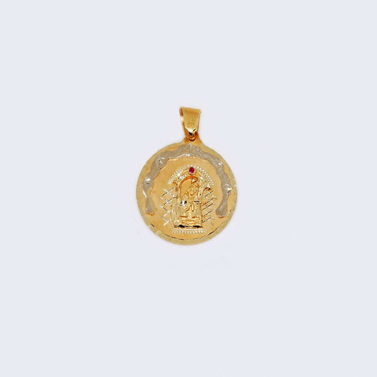 14K Gold Saint Barbara Charm Pendant