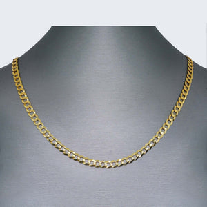 14K YELLOW SOLID CURB CUBAN CHAIN 14K YELLOW SOLID CURB CUBAN CHAIN