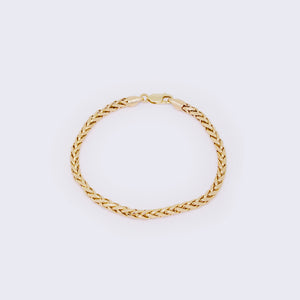 14K Yellow Gold 4mm Palma Chain Bracelet 14K Yellow Gold 4mm Palma Chain Bracelet