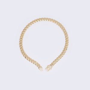 14K Yellow Gold Monaco Chain Cubic Zirconia Bracelet 9 3/4" 6mm Thickness 14K Yellow Gold Monaco Chain Cubic Zirconia Bracelet 9 3/4" 6mm Thickness