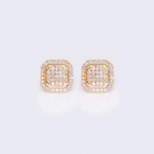14K Micro Pave Square Cluster 0.44ct Diamond Stud 14K Micro Pave Square Cluster 0.44ct Diamond Stud