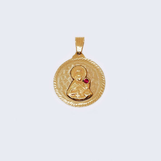 14K Gold Saint Barbara Charm Pendant