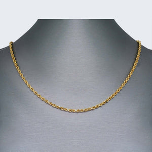14K HOLLOW ROPE CHAIN 14K HOLLOW ROPE CHAIN