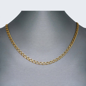 14K YELLOW GOLD ROMBO SOLID CHAIN 14K YELLOW GOLD ROMBO SOLID CHAIN
