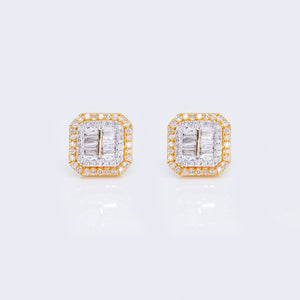 14K Baguette 0.47ct Diamond Stud Earrings 14K Baguette 0.47ct Diamond Stud Earrings