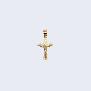 10K Gold Christ in Cross Pendant Charm 10K Gold Christ in Cross Pendant Charm