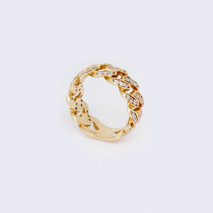 10K Cuban Ring with Cubic Zirconia Ring 10K Cuban Ring with Cubic Zirconia Ring