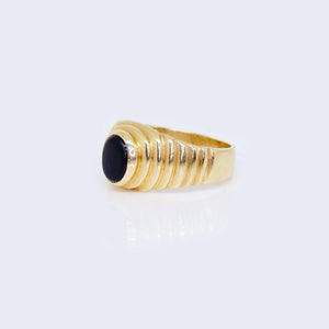 14K ONIX OVAL STONE 14K ONIX OVAL STONE