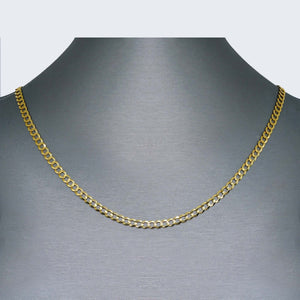 14K TWO TO CUBAN SOLID CHAIN 14K TWO TO CUBAN SOLID CHAIN