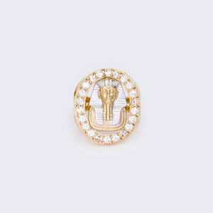 10K Cubic Zirconia King Pharaoh Round Moissanite Fancy Ring 10K Cubic Zirconia King Pharaoh Round Moissanite Fancy Ring