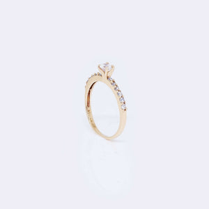 14K Thin Cubic Zirconia Engagement Ring 14K Thin Cubic Zirconia Engagement Ring
