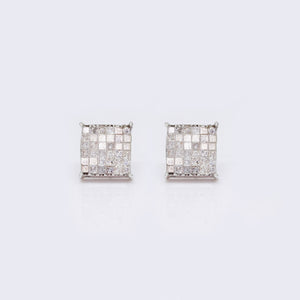 14K Square Princess Cut 0.6ct Diamond Stud Earrings 14K Square Princess Cut 0.6ct Diamond Stud Earrings