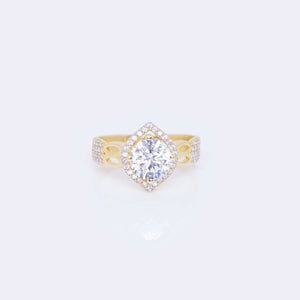 14K Rumble Cubic Zirconia Stones Engagement Ring 14K Rumble Cubic Zirconia Stones Engagement Ring