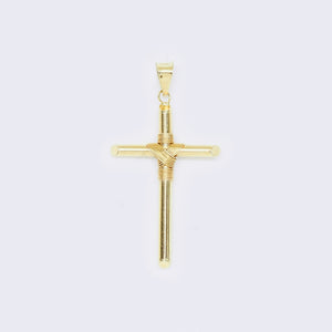 14K Cross with Center Wrap Charm 14K Cross with Center Wrap Charm