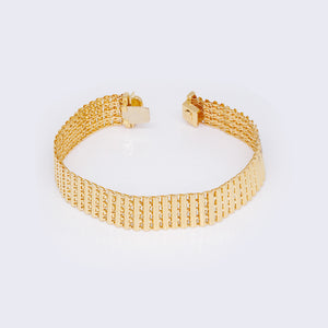14K Gold Semi Solid Mesh Bracelet 14K Gold Semi Solid Mesh Bracelet