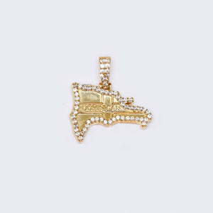 14K Gold Dominican Country figure with Cubic Zirconia 14K Gold Dominican Country figure with Cubic Zirconia