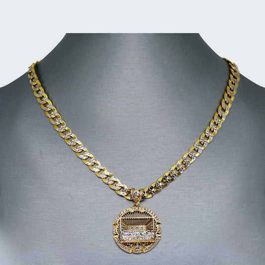 10K Gold "La última cena" Necklace Set