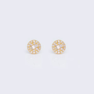 14K Round Cluster 0.18ct Diamond Stud 14K Round Cluster 0.18ct Diamond Stud