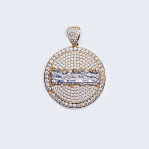 14K Última Cena Cubic Zirconia Pendant Charm 14K Última Cena Cubic Zirconia Pendant Charm