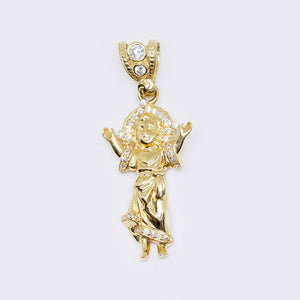 14K Divino Nino Necklace with Cubic Zirconia 14K Divino Nino Necklace with Cubic Zirconia