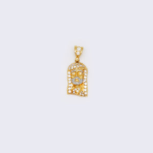 14K Jesus Face with CZ 14K Jesus Face with CZ
