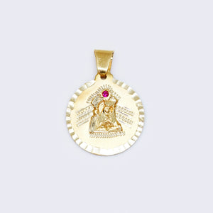14K Round Shape Santa Barbara Pendant 14K Round Shape Santa Barbara Pendant
