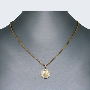10K Gold Saint Barbara Necklace Set 10K Gold Saint Barbara Necklace Set