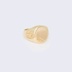 14K Double Cross Signet Ring 14K Double Cross Signet Ring
