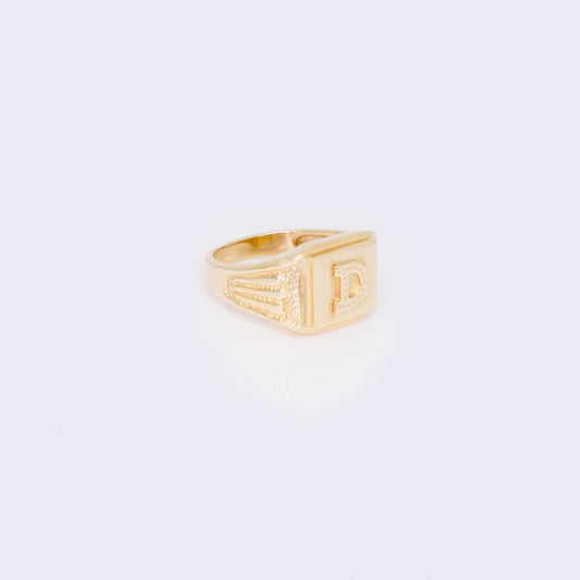 14K Initial D Fashion Ring