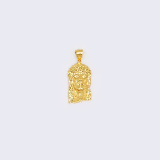 14K Polished Jesus Face