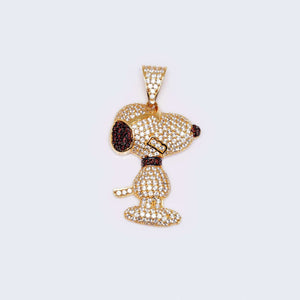 14K Gold Snoopy Cubic Zirconia 14K Gold Snoopy Cubic Zirconia